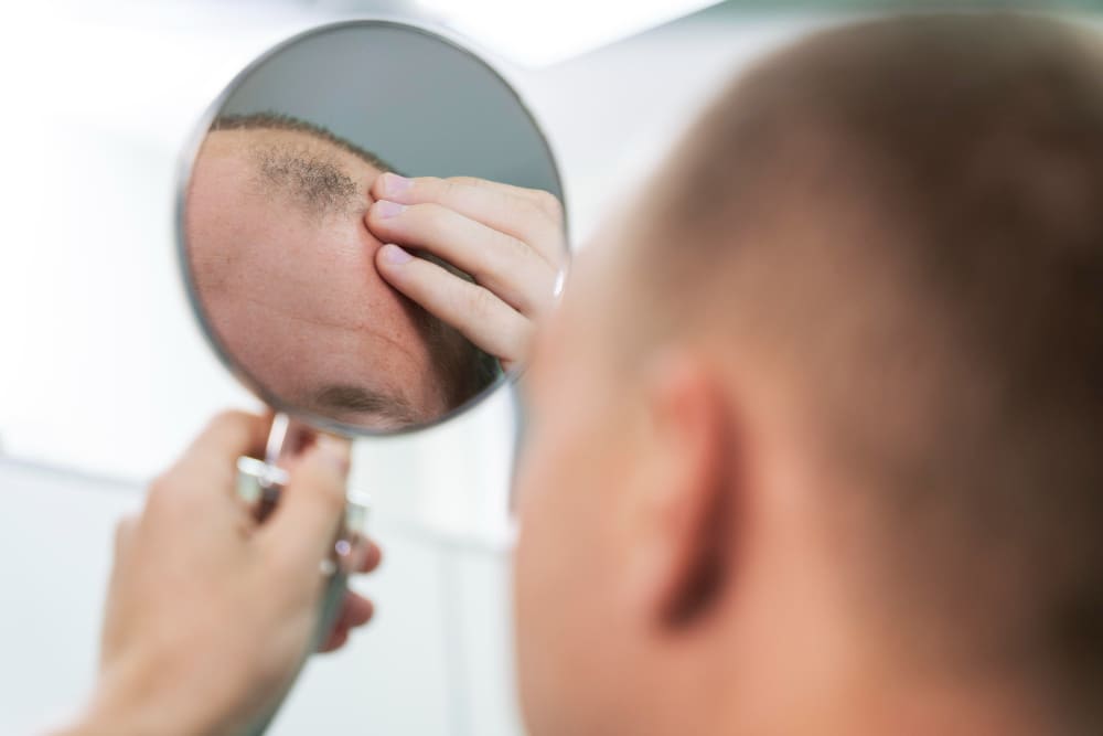 10 days after hair transplant